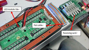 Qual parte da telha do módulo de LED falha-condução IC ou LED ou PCB