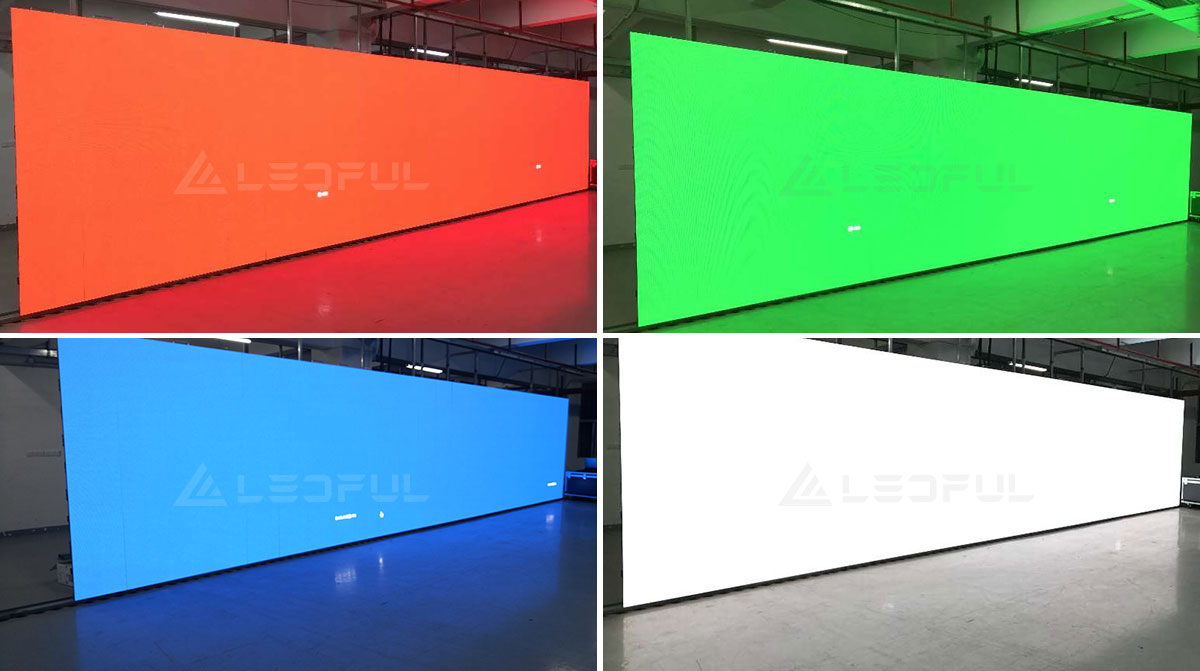 Desempenho de envelhecimento de cor RGBW LED Display