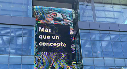 Fachada de construção grande publicidade LED Billboard no México