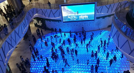 LEDFUL Floor display LED interativo para Star Meeting