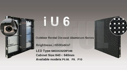 2013 LEDFUL venda quente iU 6 -- show de eventos de aluguel ao ar livre LED P