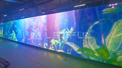 Projeto de quatro lados interno LEDFUL e projeto montado na parede ao ar livre nas Filipinas