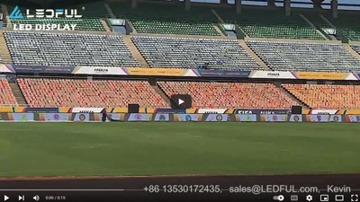 Estádio Nacional da Tanzânia 250m Tela de LED de perímetro ao ar livre para o primeiro AFL2