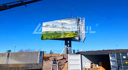 Exibição de publicidade de três lados ao ar livre de Mianmar