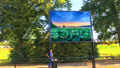 Sinal de LED de publicidade ao ar livre dos Países Baixos