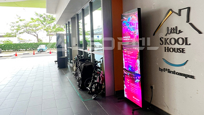 Projeto LPoster Plus LEDFUL Indoor Special Design em Singapura
